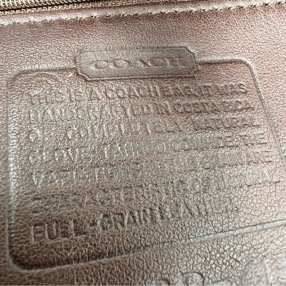 Coach Vintage Waverly Rich Brown Leather Mini Tote Bag Costa Rica Brass Hardware - Picture 8 of 9